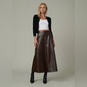 Joe's Jeans TAVI VEGAN LEATHER SKIRT